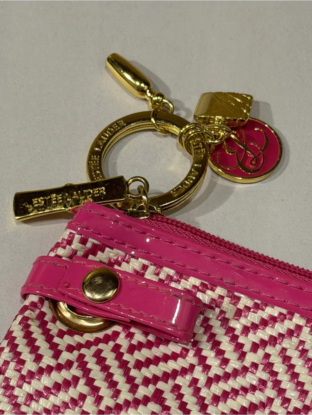 Estee lauder cosmetic bag small pink